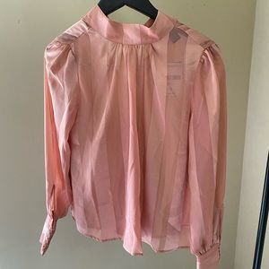 Translucent Pink Blouse size Small